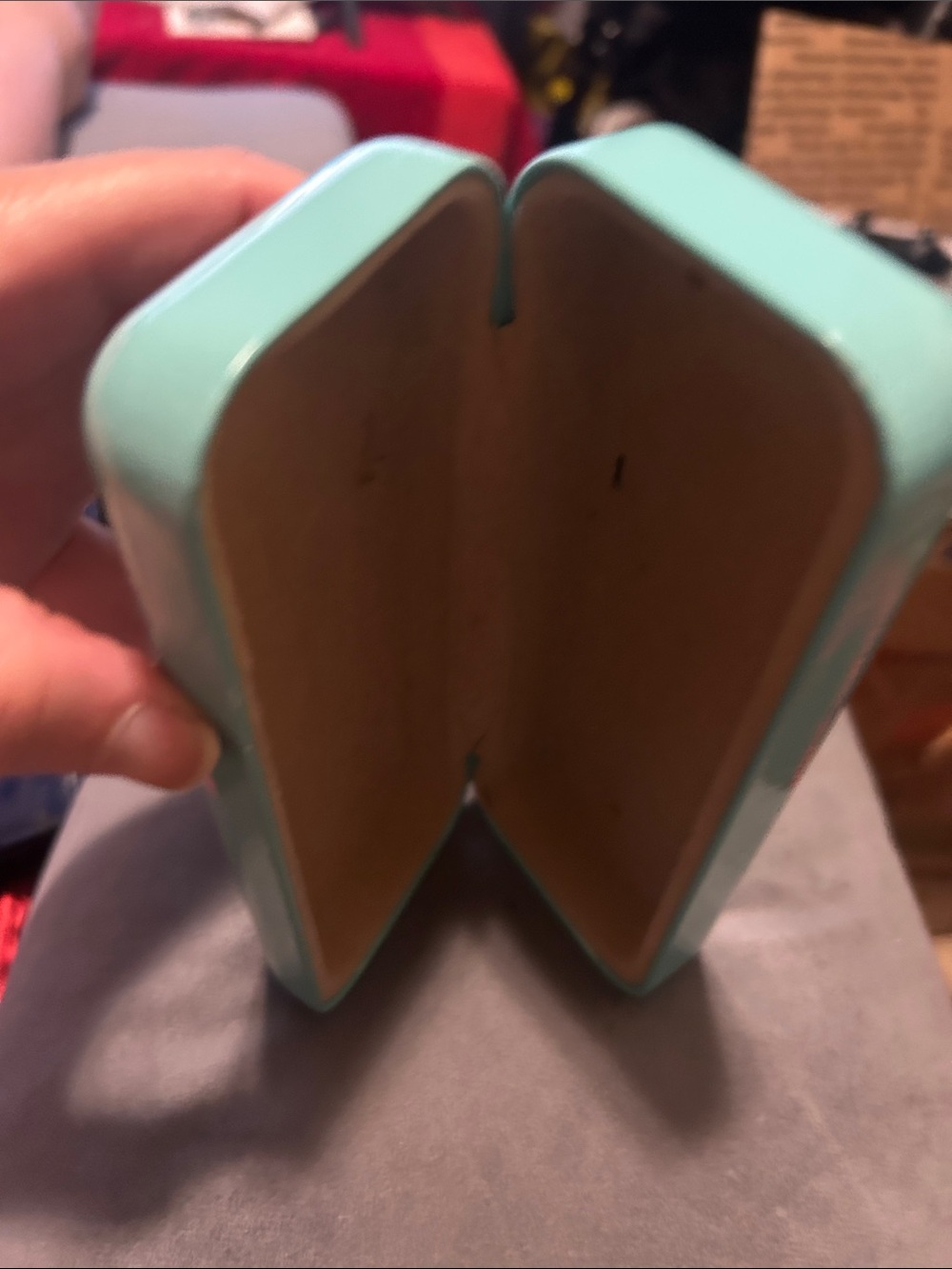 Tiffany & Co. Robin's Egg Blue Hard Shell Eyeglass Case - Picture 4 of 5